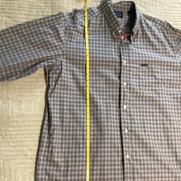 Faconnable Classique grey and orange plaid cotton shirt - Picture 4 of 9